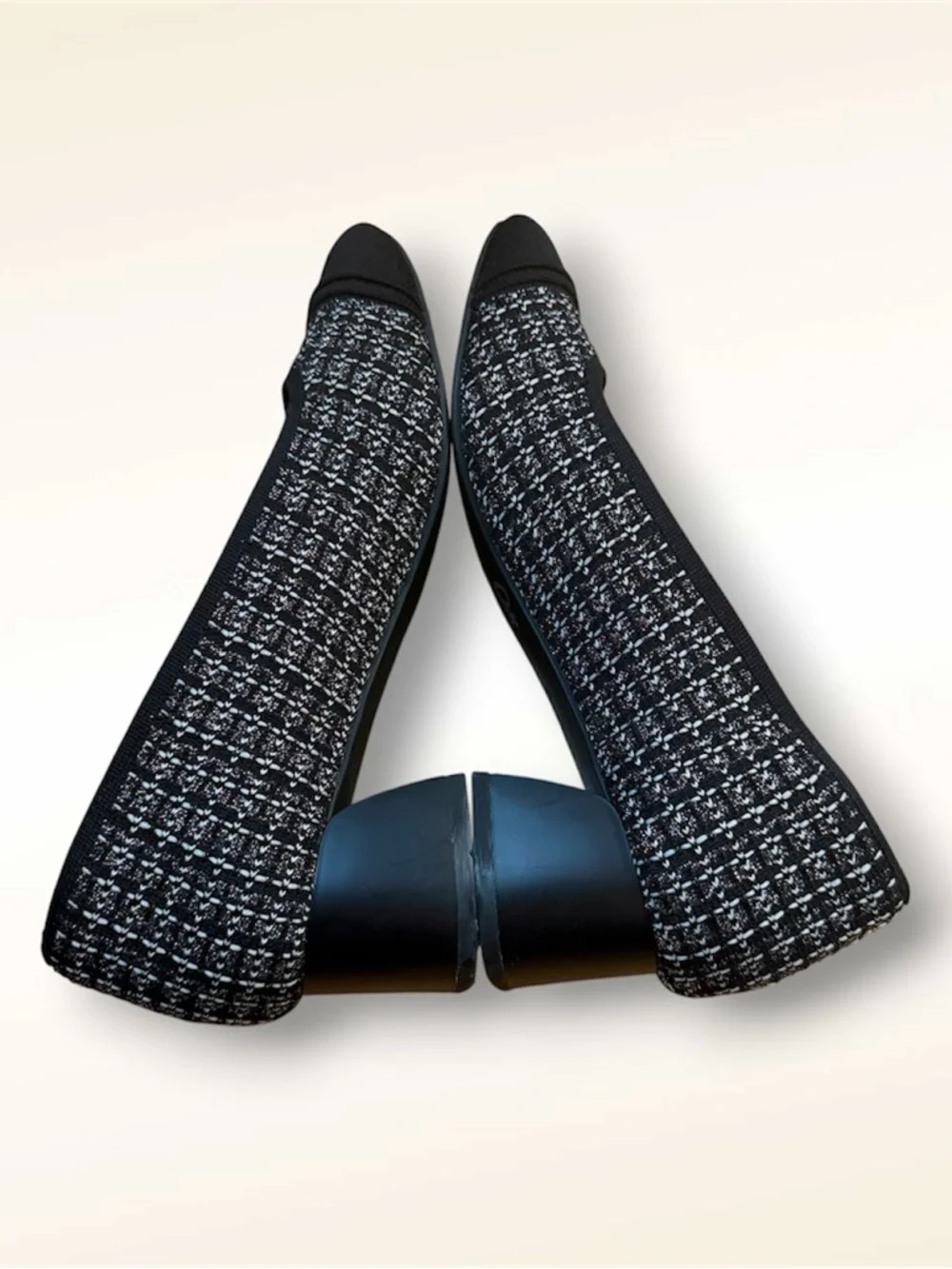 VIVAIA Julie Arch Pro‎ Tweed Block Heel Pumps EU 38.5 US 8 Comfort Shoes